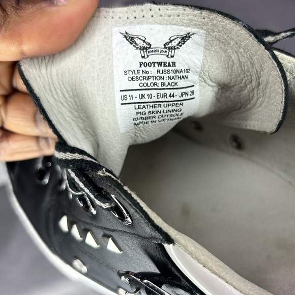 🔥🔥🔥 Robin’s Jeans Men's Nathan Black Sneaker Size: 11🔥🔥🔥 - Picture 11 of 14